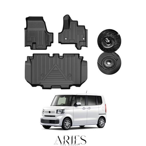 GIMUYA ホンダ 新型 N-BOX JF5 JF6 3D フロアマット 防水 立体構造 エヌボックス NBOX カスタム N-BOX JOY 2023年10月〜専用 設計 カーマ