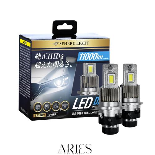 スフィアライト（SPHERE LIGHT）/純正HID用LEDヘッドライト D2R 6000Kバルブタイプ 品番：SLGAD2R060