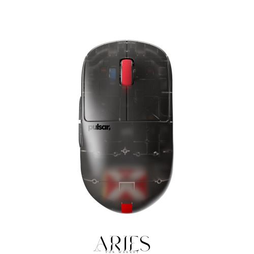 Pulsar Gaming Gears X2H Mini Clear Black ワイヤレス ゲーミングマウス 超軽量 52グラム 左右対称 2.4Ghz 1ms 26000 DPI Optical Senso