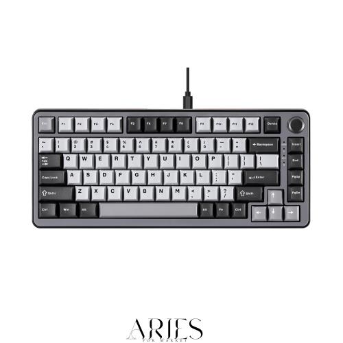 YUNZII RT75 ラピッドトリガー キーボード メカニカル TKL ゲーミング 磁気スイッチ RGB 有線 USB コンパクト 75%配列ノブ付きPBT キーキ
