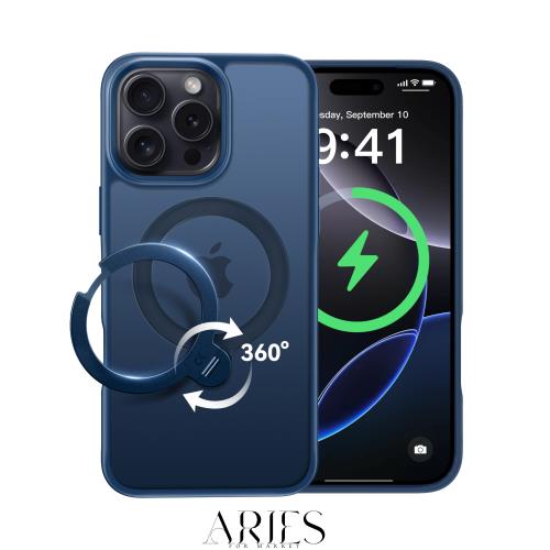 【2026最高傑作＆定点360度回転】CASEKOO iPhone 16 Pro Max 用 ケース 米軍MIL規格 耐衝撃 MagSafe対応 高耐久性【横縦両立・角度自由調 7,262円