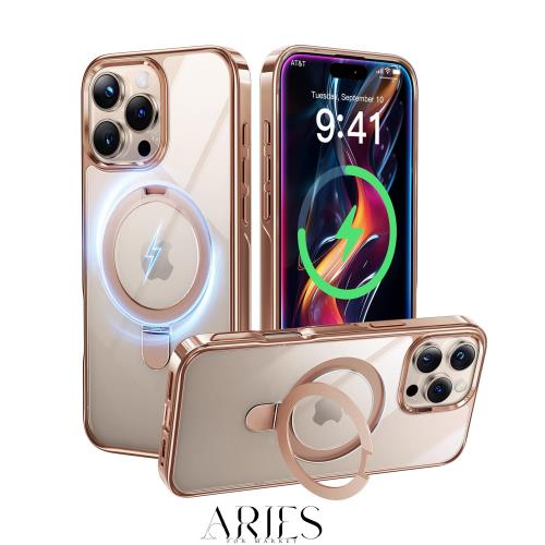 【8年間の技術結晶！4in1超万能モデル】CASEKOO iPhone 16 Pro 用 ケース クリア 米軍MIL規格 耐衝撃 隠しスタンド 横縦両立 最大25W急速