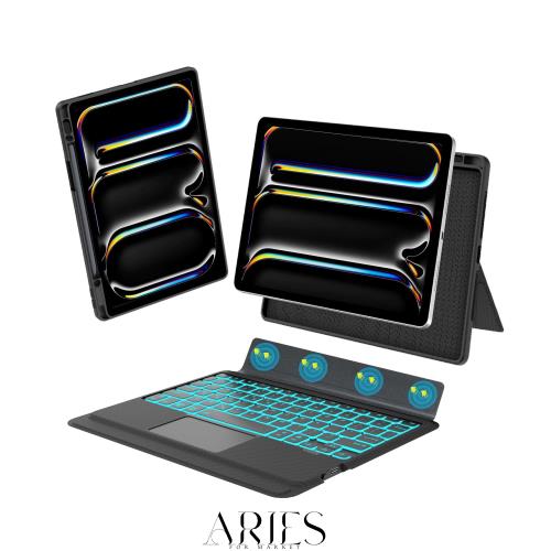 【2024年新型】iPad Pro用 13インチ（M4）ケース キーボード Bluetooth キーボードカバー 脱着式 iPad Pro 13inch（M4）専用キーボード付