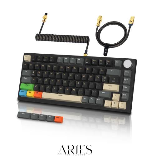 ATTACK SHARK K85 75％ラピッドトリガー ゲーミングキーボード 磁気スイッチ ガスケットマウント ホットスワップ対応 アンチゴースト PBT