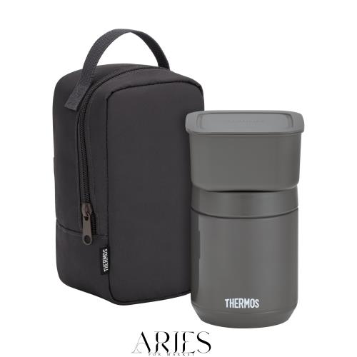 【食洗機対応モデル】 サーモス 真空断熱スープランチセット 400ml ダークグレー スープジャー・容器セット JEE-800 DGY
