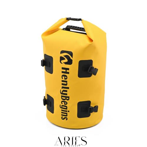 ヘンリービギンズ(Henly Begins) デイトナ バイク 防水バッグ リュック/シートバッグ 30L シート固定ベルト付属 DH-766 イエロー 48380