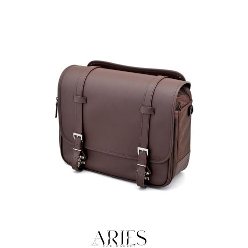 [Henly Begins] バイク用 サイドバッグ 18L インナー防水 DHS-58 ブラウン