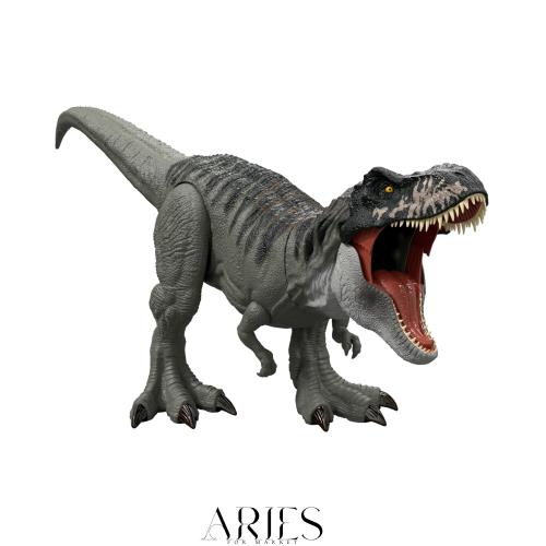マテル ジュラシックワールド(JURASSIC WORLD) スーパービッグ！T-レックス 子供向けフィギュア 恐竜 おもちゃ 動く 大きい 全長:約99cm