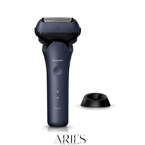 パナソニック シェーバー ラムダッシュ 3枚刃 電動 髭剃り メンズ 充電スタンド 密着3Dヘッド ES-L360W-A 青