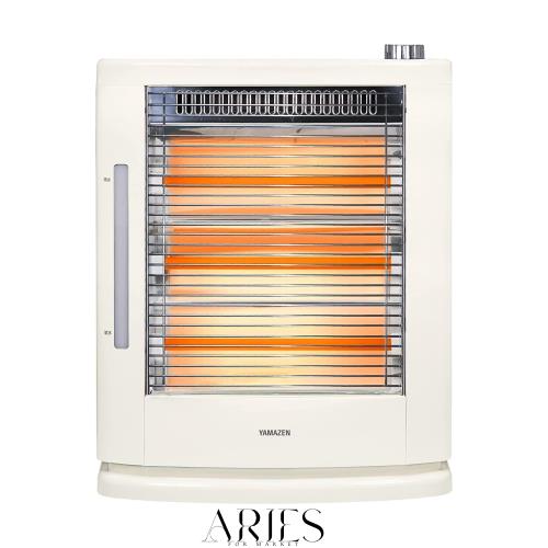 [山善] 遠赤外線 電気ストーブ ヒーター 加熱式 加湿機能搭載 小型 足元 転倒OFFスイッチ 出力切替3段階 簡単操作 ホワイト DSE-KC1010(W