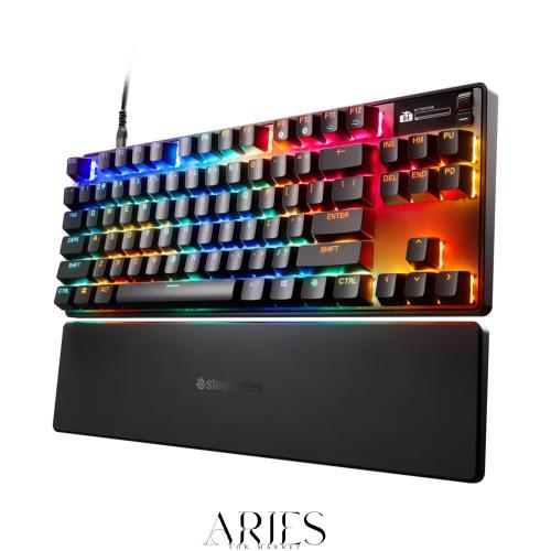 SteelSeries ラピッドタップ ラピッドトリガー ゲーミングキーボード テンキーレス 有線 日本語配列 防音設計 磁気ホール効果センサー Om