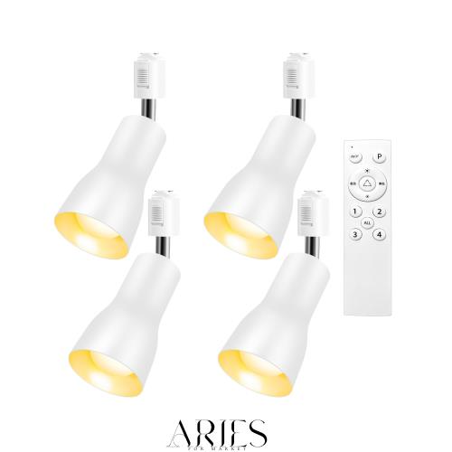 Pispoer ダクトレール用 レールライト ライティングバー用 ダクトレール照明 天井照明 間接照明 LED電球60W形付き E26 調光調色 消費電力