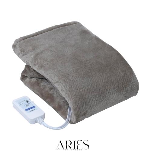 [山善] 電気毛布 ひざ掛け 100×70cm 洗える 「足がスッポリ入る/広げて使える」 4WAY仕様 消臭加工 ダニ対策機能 切り忘れ防止タイマー