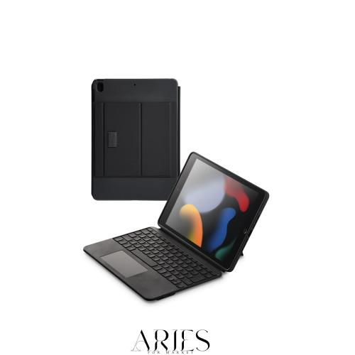 エレコム キーボード ケース付 Touch Book for iPad 第9/8/7世代 日本語配列 着脱可能 3段階角度調整 ブラック TK-CA13BPBK
