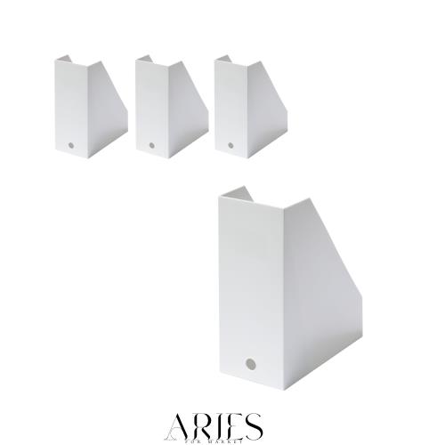 ライクイット (like-it) 収納ケース ファイルボックス ワイド サイズ1個あたり:約幅13×奥25.3×高30.7cm オールホワイト 日本製 MX-29 4