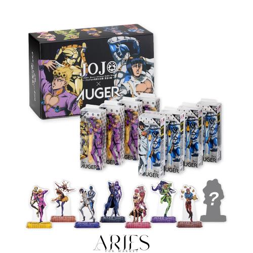 ジョジョ × AUGER カミソリ コンプリートBOX オリジナル限定カラー２種 各4パック 替刃 各5個付 アクリルスタンド 全8種付 5枚刃 髭剃りの通販は