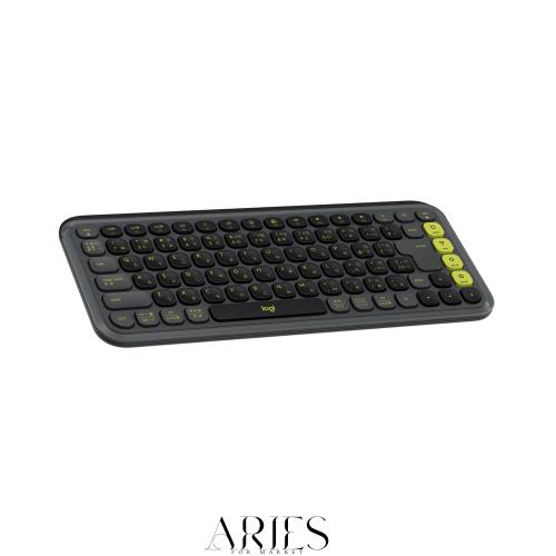 ロジクール POP ICON KEYS ワイヤレス キーボード K680GR 薄型 静かなタイピング Bluetooth Logi Bolt ワイヤレスキーボード 無線 Easy-S