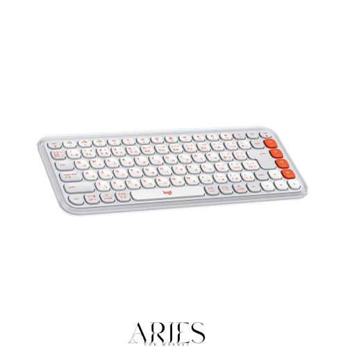ロジクール POP ICON KEYS ワイヤレス キーボード K680OW 薄型 静かなタイピング Bluetooth Logi Bolt ワイヤレスキーボード 無線 Easy-S