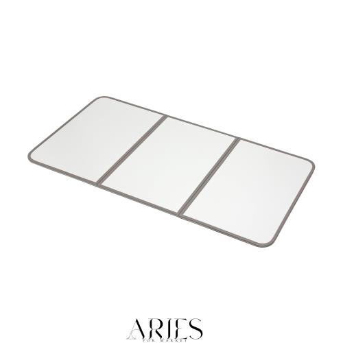 【Amazon.co.jp限定】ミエ産業 ABS樹脂製 組み合わせ風呂ふた 製品サイズ 78×138cm 3枚組 ホワイト W14_WH 防カビ