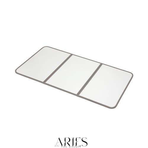 【Amazon.co.jp限定】ミエ産業 ABS樹脂製 組み合わせ風呂ふた 製品サイズ 73×128cm 3枚組 ホワイト L13_WH 防カビ