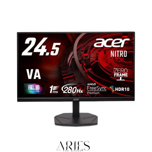 Acer ゲーミングモニター 24.5インチ VA フルHD 非光沢 280Hz 1ms