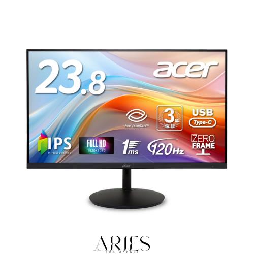Acer モニター 23.8インチ フルHD 非光沢 IPS 120Hz 1ms(VRB 