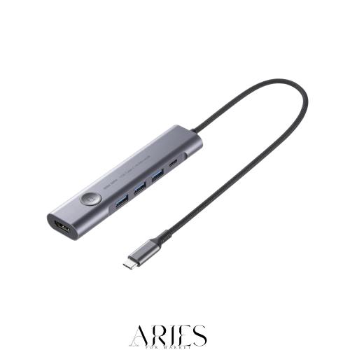 サンワサプライ HDMIポート付 USB Type-Cハブ USB-5TCHP18GM