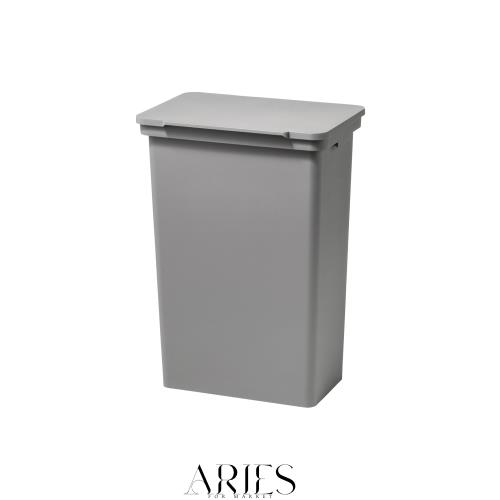 ライクイット(like-it) 屋外用 ゴミ箱 LBD-106 グレー 容量約52L 分別 玄関 ベランダ 紫外線や雨に強い