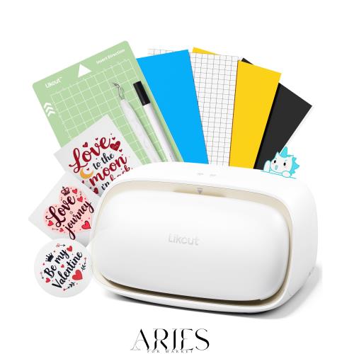 Likcut Glee S501 スマート 小型カッティングマシン 初心者スターターキット同梱付き 転写シート カッティングシート 厚紙 など使用可能