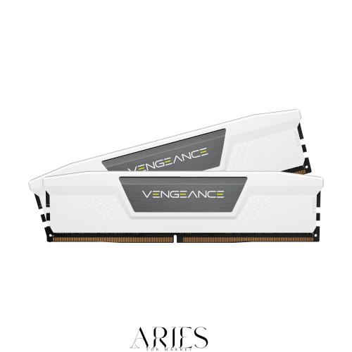 CORSAIR DDR5-6000MHz デスクトップPC用メモリ VENGEANCE DDR5シリーズ AMD EXPO ＆ Intel XMPメモリキット 32GB ホワイト [16GB×2枚] CM