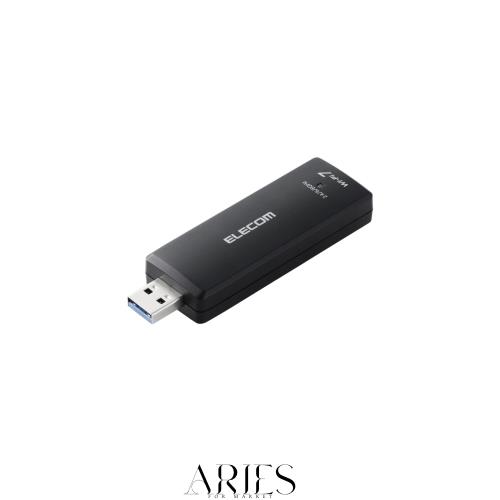 エレコム Wi-Fi7 無線LANアダプタ 2880 + 2880 + 688Mbps USB3.0対応 WDC-BE28TU3-B