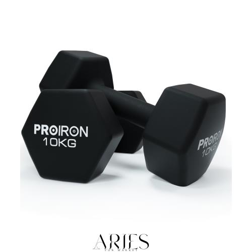 PROIRON ダンベル 鉄アレイ 2個セット 10kg ダンベルセット ソフトコーティングで筋力トレーニング