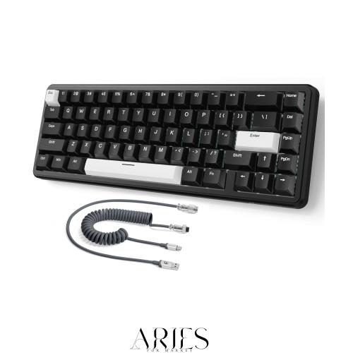 ATTACK SHARK X65 HEラピッドトリガーキーボード、磁気軸、65% 有線ゲーミング キーボード、0.01mm RT精度、0.125msレイテンシー、8Kポー 7,034円