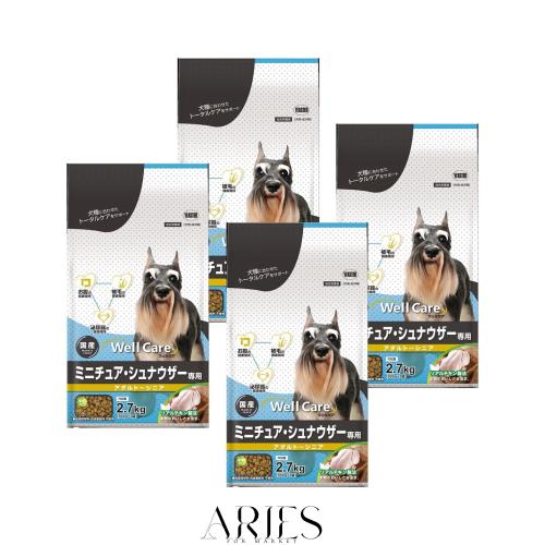 ウェルケア ミニチュア・シュナウザー専用 アダルト〜シニア 2.7kg(×4)(ケース販売)
