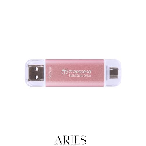 【家電批評 2024 スティック型 USB-A SSD 総合No.1受賞】トランセンド ポータブルSSD 512GB 高速 最大1050 MB/s 超小型,軽量11g Type-A/T