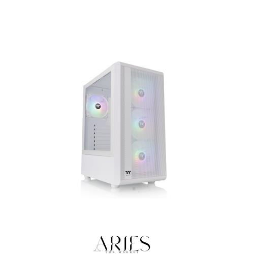 Thermaltake S200 TG ARGB Plus Snow Edition ミドルタワー ATX PCケース ホワイト CA-1X2-00M6WN-01 CS9176