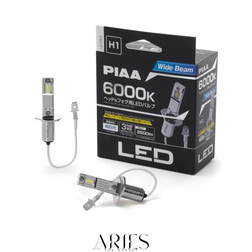 PIAA(ピア) 車用 弁膜 前照灯/フォグランプ用 LED 6000K 〈コントローラーレスタイプ〉 12V 17W 2500ルーメン H1 車検相応う 2個入 LEH26