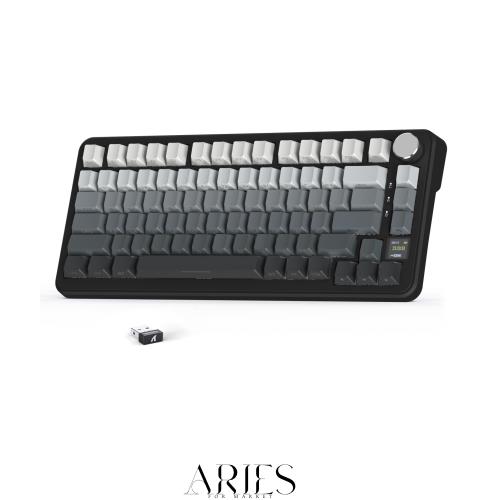 ATTACK SHARK X85Pro ゲーミングメカニカルキーボード ブルーベリースイッチ ガスケットマウント リニア PBTキーキャップOEMカスタマイズ