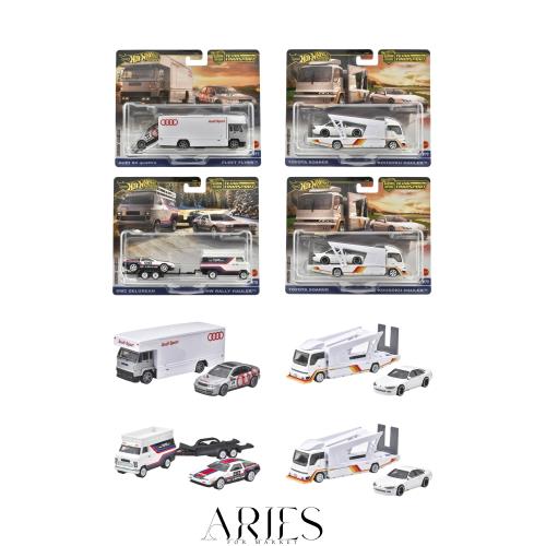 ホットウィール(Hot Wheels) チームトランスポート アソート 乗り物おもちゃ ミニカー 2台組×4セット入り BOX販売 3歳から マルチ 987F-