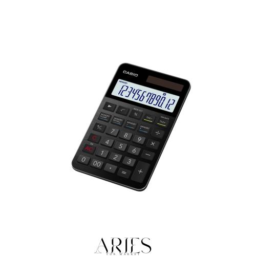 カシオ プレミアム電卓 ブラック 大判手帳タイプ 12桁 S100NB-BK