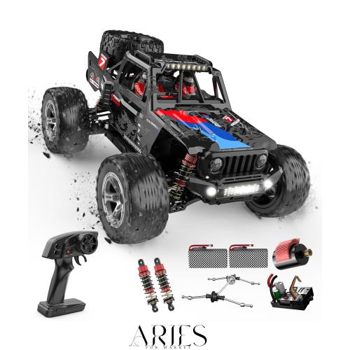 DEERC ラジコン オフロード ラジコンカー 大人向け 高速 早いラジコンカー 車 rc car リモコンカー 時速55km/h 大型 1/10スケール ブラシ