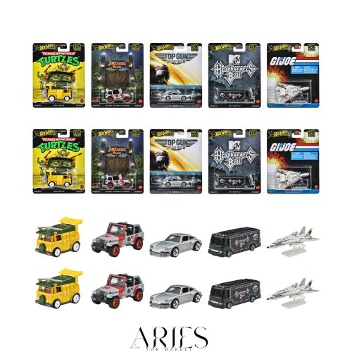 ホットウィール(Hot Wheels) ポップカルチャー アソート 乗り物おもちゃ ミニカー 10台入り BOX販売 3歳から マルチ 986K-HXD63