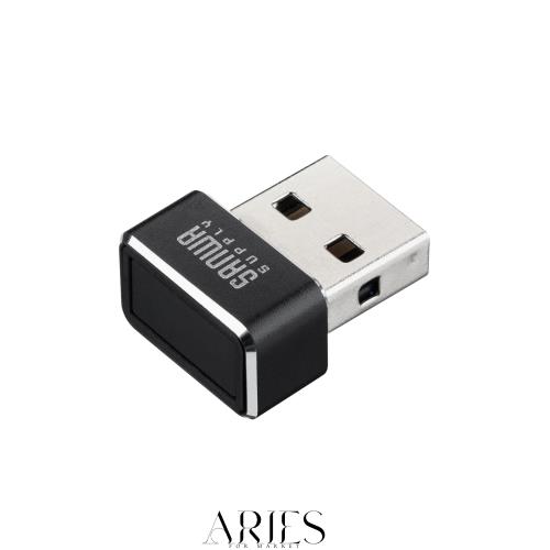 サンワサプライ USB指紋認証リーダー MoC搭載 360度認証 Windows Hello対応 Windows 11/10対応 USB-A接続 FP-RD5