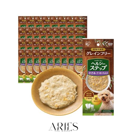 アイリスオーヤマ ヘルシーステップ 犬 ウェットフード 総合栄養食 【グレインフリー】 ささみ・さつまいも入り 発色剤、着色料不使用 全