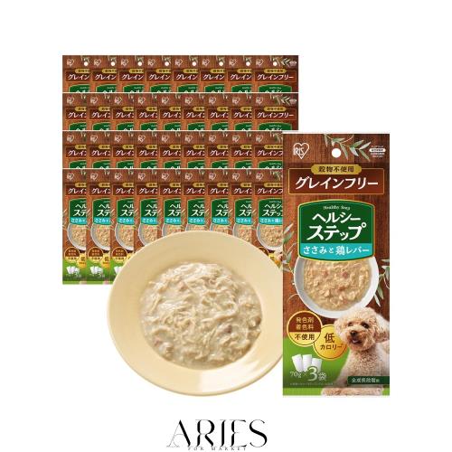 アイリスオーヤマ ヘルシーステップ 犬 ウェットフード 総合栄養食 【グレインフリー】 ささみ・鶏レバー 発色剤、着色料不使用 全成長段
