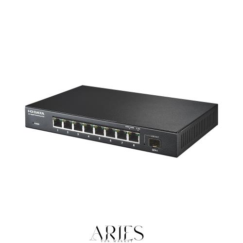IODATA 8ポート 10G対応 SFP+搭載 2.5Gbps スイッチングハブ マルチギガポート ループ検知 防止 (2.5GBASE-T/1000BASE-T/100BASE-TX 対応