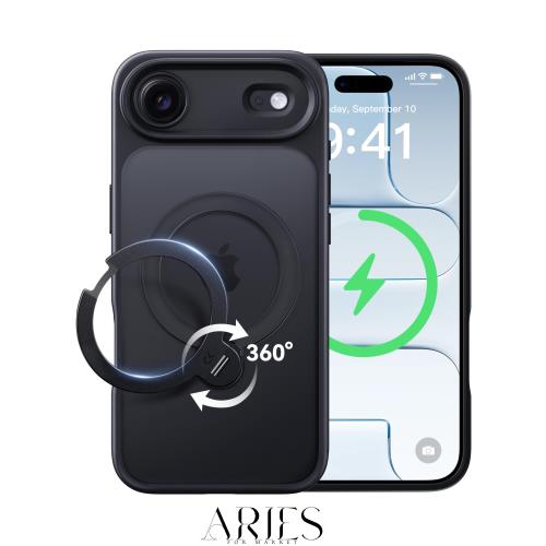 【2026最高傑作＆定点360度回転】CASEKOO iPhone Air 用 ケース MagSafe対応 米軍MIL規格 360°全方向耐衝撃 【横縦両立・角度自由調整】 6,150円