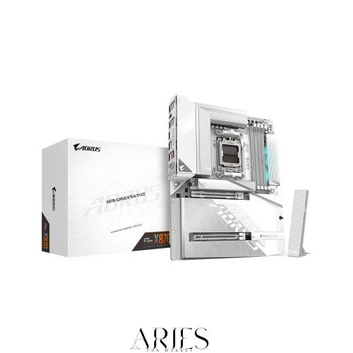 GIGABYTE X870 AORUS STEALTH ICE ATXマザーボード ホワイト X870 A STEALTH ICE MB6786