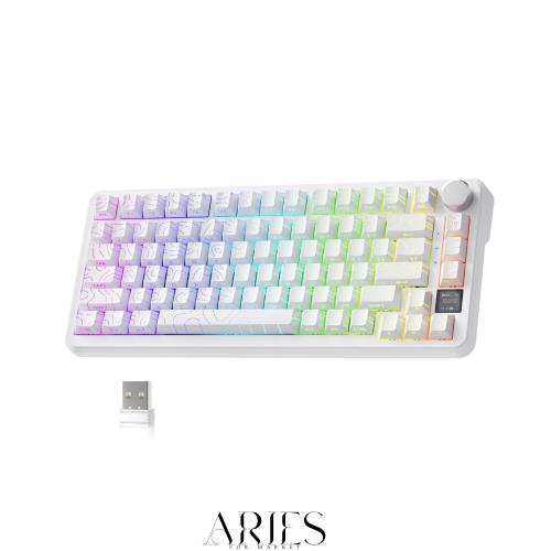 ATTACK SHARK X85Pro ゲーミングメカニカルキーボード ブルーベリースイッチ ガスケットマウント リニア PBTキーキャップOEMカスタマイズ