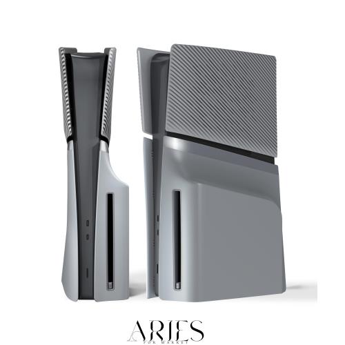eXtremeRate eXcover ps5 Slim ディスク版対応 交換用外装カバーセット（上下カバー+通気孔付きサイドパネル＆バックプレート）【グレー 6,247円